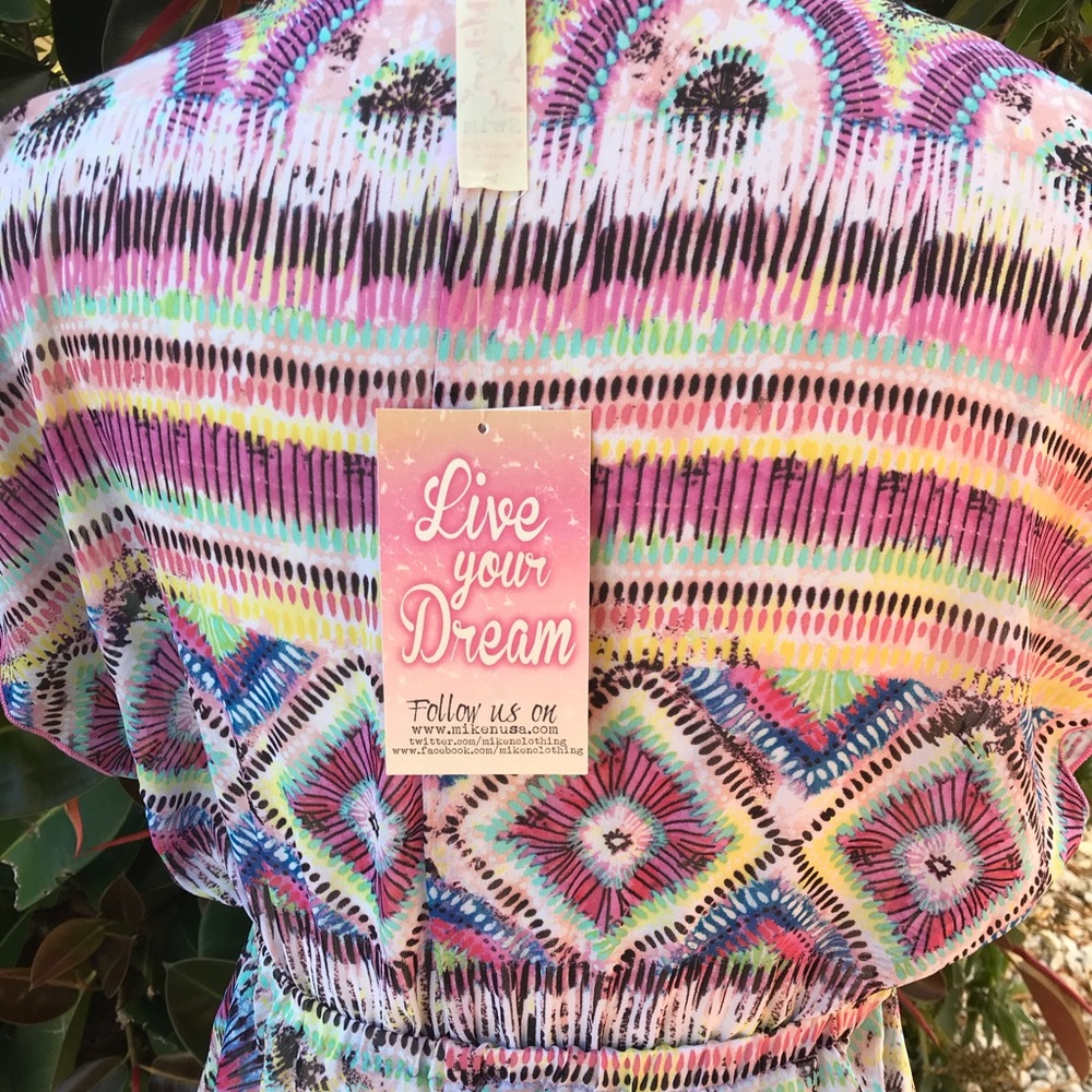 Multicolor Bathing Suit Cover Up